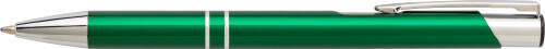 Aluminium balpen met hoogglans groen 3 kleuren tp 605