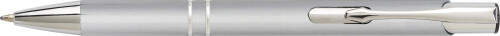 Aluminium balpen met hoogglans grijs 3 kleuren tp 599