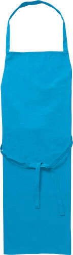 Katoenen keukenschort zwart 1 kleur tr 5866