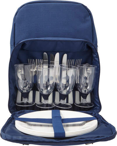 Picknick koelrugzak, 4 personen blauw 2 kleuren tr 9279