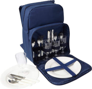 Picknick koelrugzak, 4 personen blauw 1 kleur tr 9278