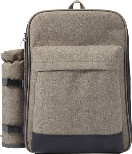 Picknick koelrugzak, 4 personen lichtgrijs 3 kleuren tr 9284
