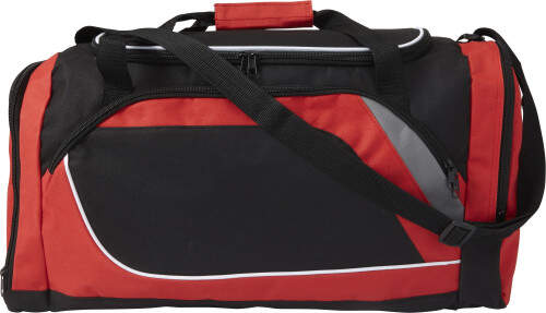 Polyester (600D) sporttas zwart 4 kleuren tr 9491