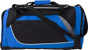 Polyester (600D) sporttas zwart 2 kleuren zd 9489