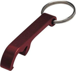Flesopener met sleutelhanger zwart onbedrukt 3882