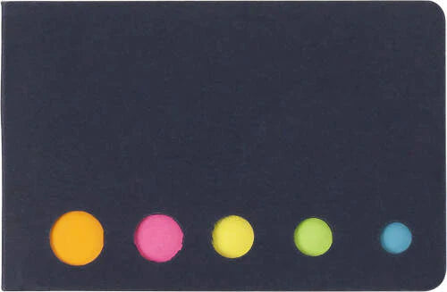 Memoboekje met 5 verschillende kleuren wit 1 kleur tp 7825