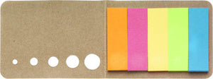 Memoboekje met 5 verschillende kleuren zwart 4 kleuren tp 7828