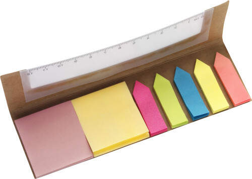 Memoblokhouder bruin 2 kleuren tp 7823