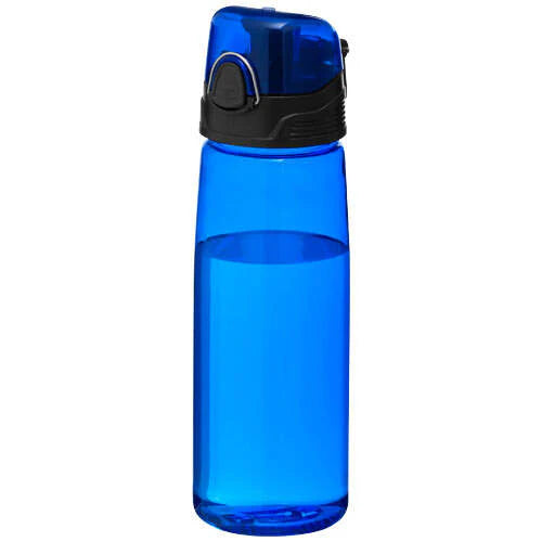 Capri 700 ml tritan sportfles transparant blauw 2 kleuren tp 2163