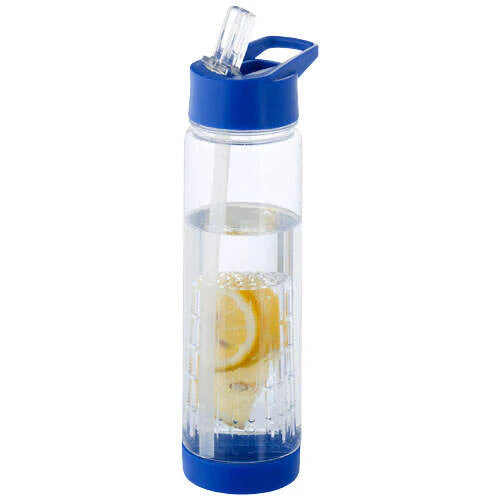 Tuttifrutti infuser drinkfles transparant 2 kleuren tp 12708