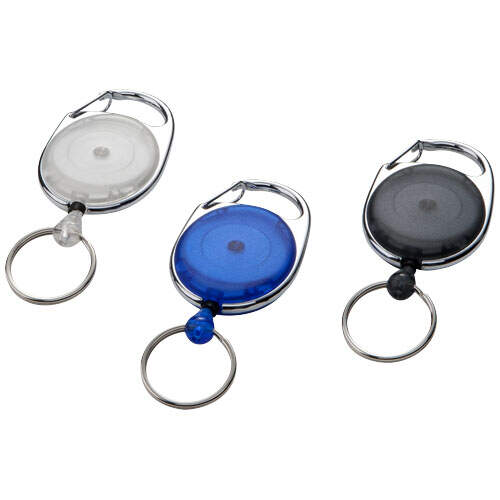 Gerlos sleutelhanger en rollerclip transparant onbedrukt 4404