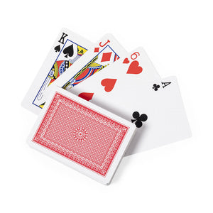 Poker speelkaarten Picas rood onbedrukt
