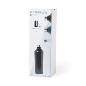Geïsoleerde fles Gristel donkerblauw Graveren