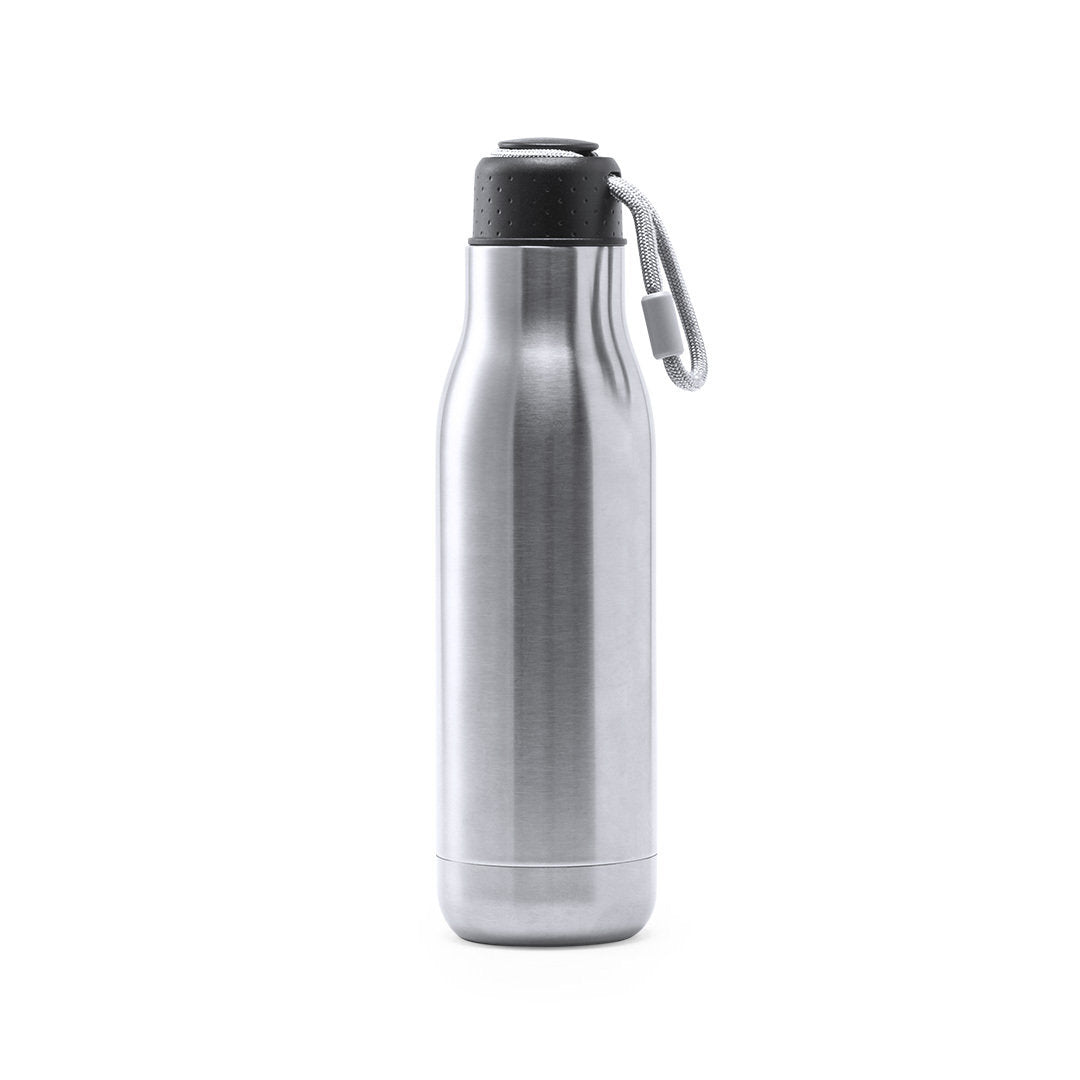Geïsoleerde fles Higrit zilver Graveren