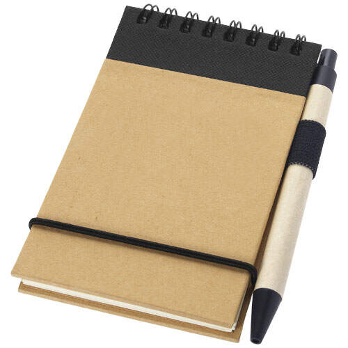 Zuse notitieboek met pen zwart 2 kleuren tp 13908