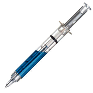 Kunststof Balpen Injection 1 blauw onbedrukt 6798