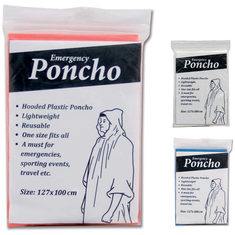 Regen poncho met logo
