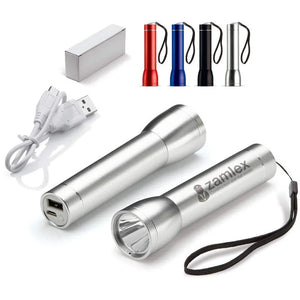 Powerbank zaklamp 2200MAH bedrukken