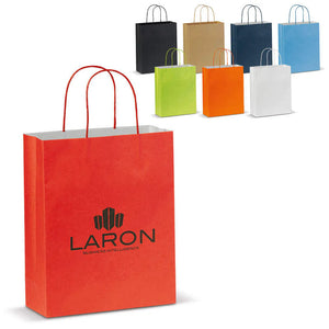 Papieren tas middel Eco look bedrukken