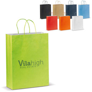 Papieren tas groot Eco look bedrukken