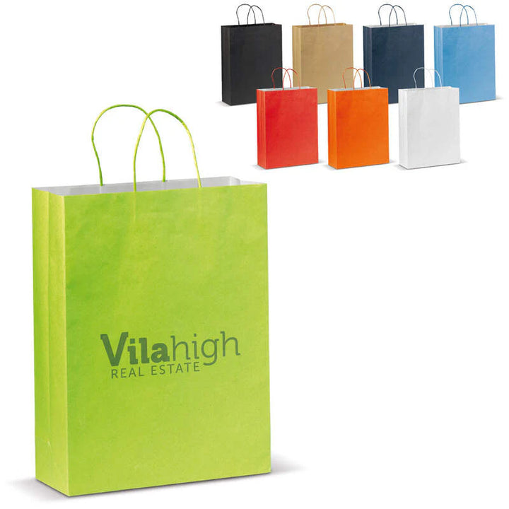 Papieren tas groot Eco look bedrukken