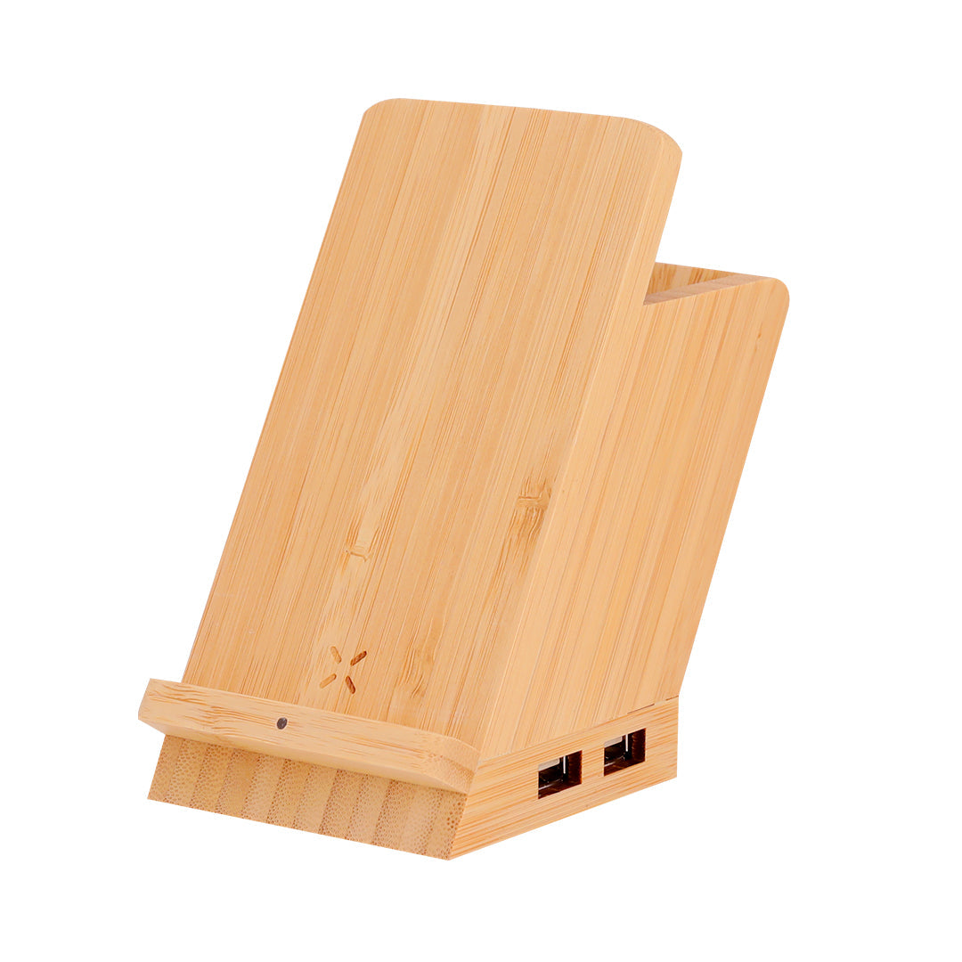 Multifunctionele pennenhouder Bloxem hout onbedrukt