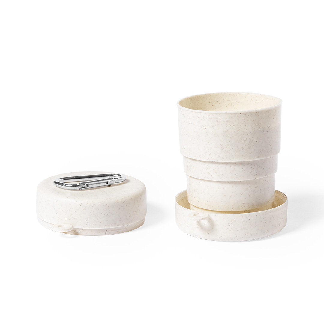 Opvouwbare beker Sainod naturel 2 kleuren