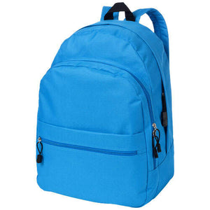 Trend polyester rugzak turquoise 1 kleur zd 12680