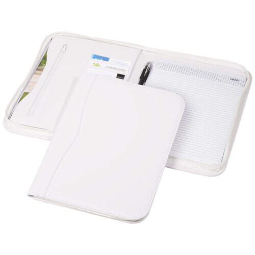 Ebony A4 portfolio met ritssluiting bedrukken