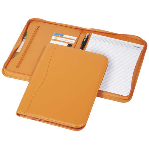 Ebony A4 portfolio met ritssluiting wit onbedrukt 3494