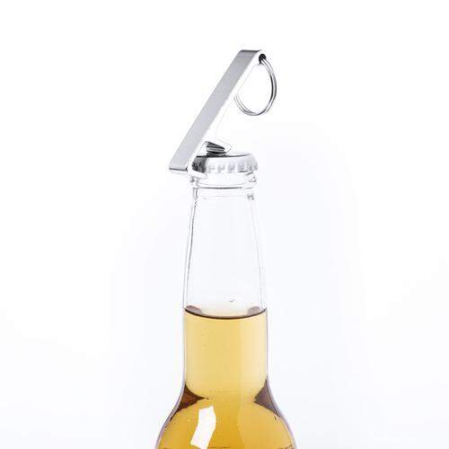 Multifunctionele sleutelhanger Delfis zilver onbedrukt 8121