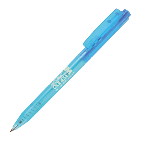 HALLIGEN balpen transparant donkerblauw 3 kleuren 4768