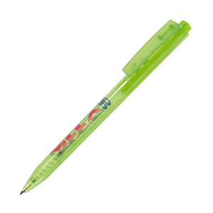 HALLIGEN balpen transparant full colour bedrukt geel Full colour 4780