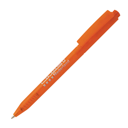 HALLIGEN balpen transparant full colour bedrukt rood Full colour 4784