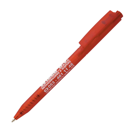 HALLIGEN balpen transparant full colour bedrukt roze Full colour 4785