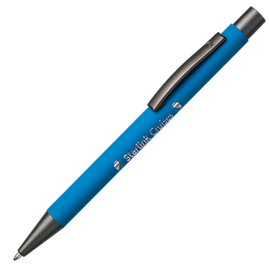BARBADOS soft touch pen turquoise Graveren 1334