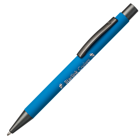 BARBADOS soft touch pen turquoise Graveren 1334