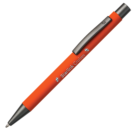 BARBADOS soft touch pen rood Graveren 1332
