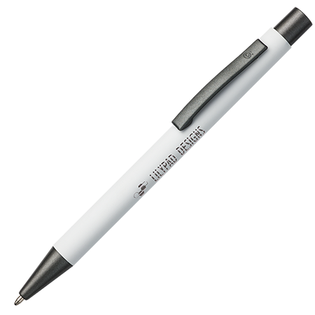BARBADOS soft touch pen wit Graveren 1335