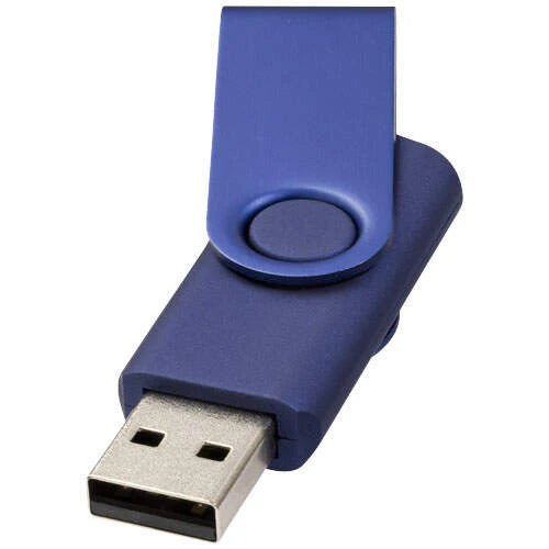 Rotate metallic USB 4GB zwart 2 kleuren tp 10077