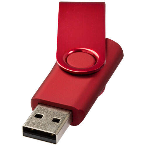 Rotate metallic USB 4GB zwart 3 kleuren tp 10078