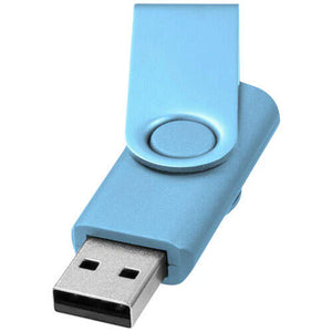 Rotate metallic USB 4GB zwart Graveren 10081