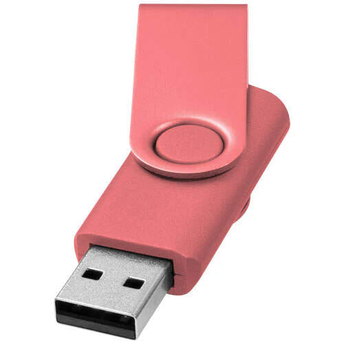 Rotate metallic USB 4GB zwart onbedrukt 10082