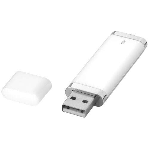 Flat USB 4GB zilver 2 kleuren tp 3782