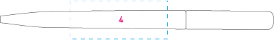 MAG Twist balpen frosty geel onbedrukt 7401