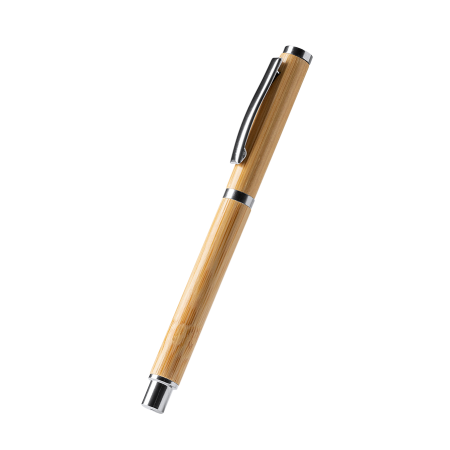 PIRGO rollerball pen bamboe en metalen onderdelen bedrukken