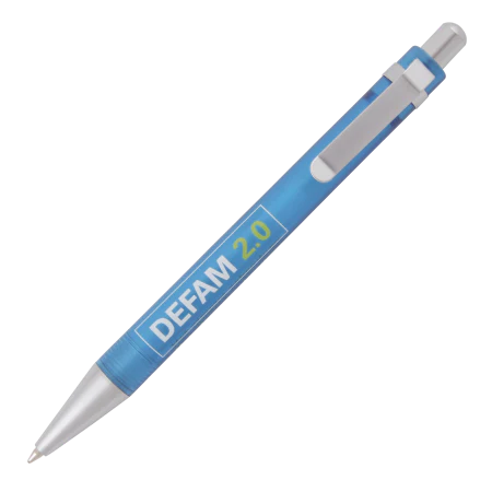 ARTICA balpen metaal frosty donkerblauw onbedrukt 850