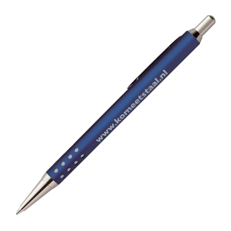 LIPARI balpen alu donkerblauw 2 kleuren 7142