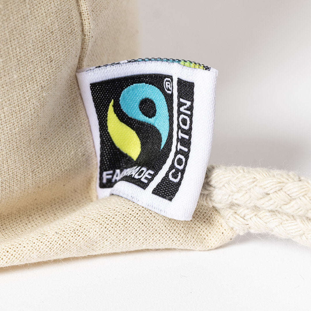 Trekkoordtas Sanfer Fairtrade naturel 2 kleuren
