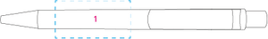 DOT D1 - BC CR balpen petrol 1 kleur 2839